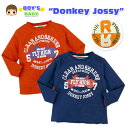 【送料無料】【男児ベビー】【Tシャツ】Donkey Jossy 天竺加工 デザインプリントリバーシブル長袖Tシャツ【80cm】【90cm】【95cm】【メール便...