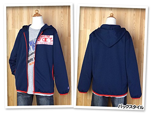 子供服 男の子 アウター フルジップ パーカー 長袖 Champion チャンピオン ロゴプリント カラーパイピング 男児 ジュニア 140cm 150cm 160cm