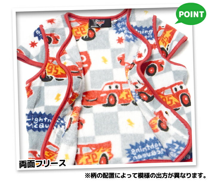 【送料無料】男児 ベビー フリース ベスト スリーパー Disney ディズニー カーズ ...