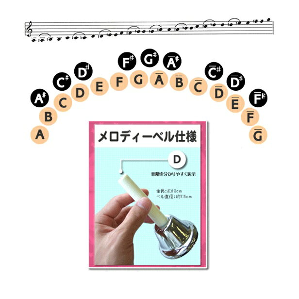 KC/ベルコーラス シルバー23音セット【MB-23K/S】ハンドベル　ミュージックベル