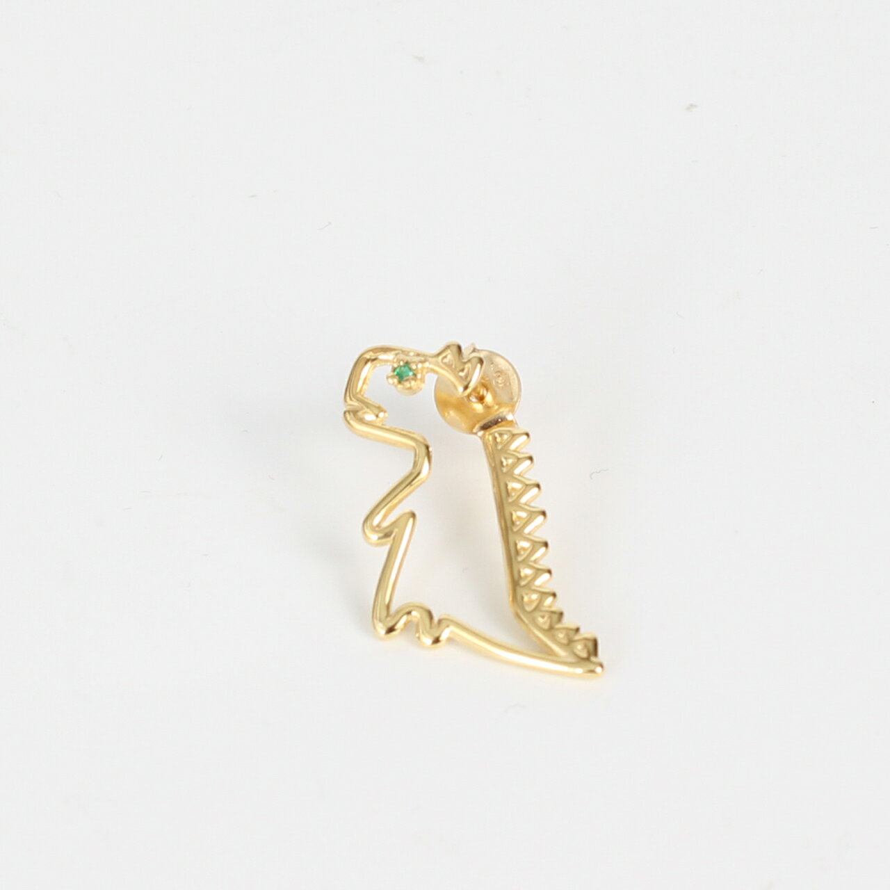 Rakuten - 【ポイント3倍＆1000円クーポン】アリータ ALIITA ピアス DINO ESMERALDA DINOSAUR EMERALD EARRING SINGLE [片耳 ダイナソー ピアス シングル 恐竜] レディース ESPU7I0023YG09K 9KT