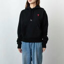 【ポイント3倍】アミパリス AMI PARIS フーディー ブラック AMI DE COEUR HOODIE レディース メンズ BFUSW200.730 00...