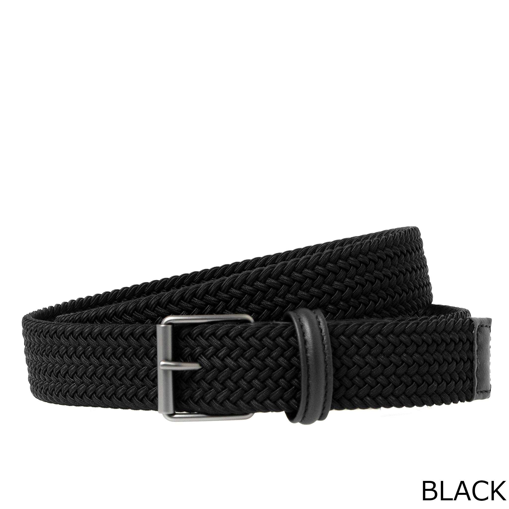 アンダーソンズ ANDERSON'S メンズ メッシュベルト NARROW ELASTIC WOVEN BELT WITH NAPPA TRIMS B0765 NE65/PL18