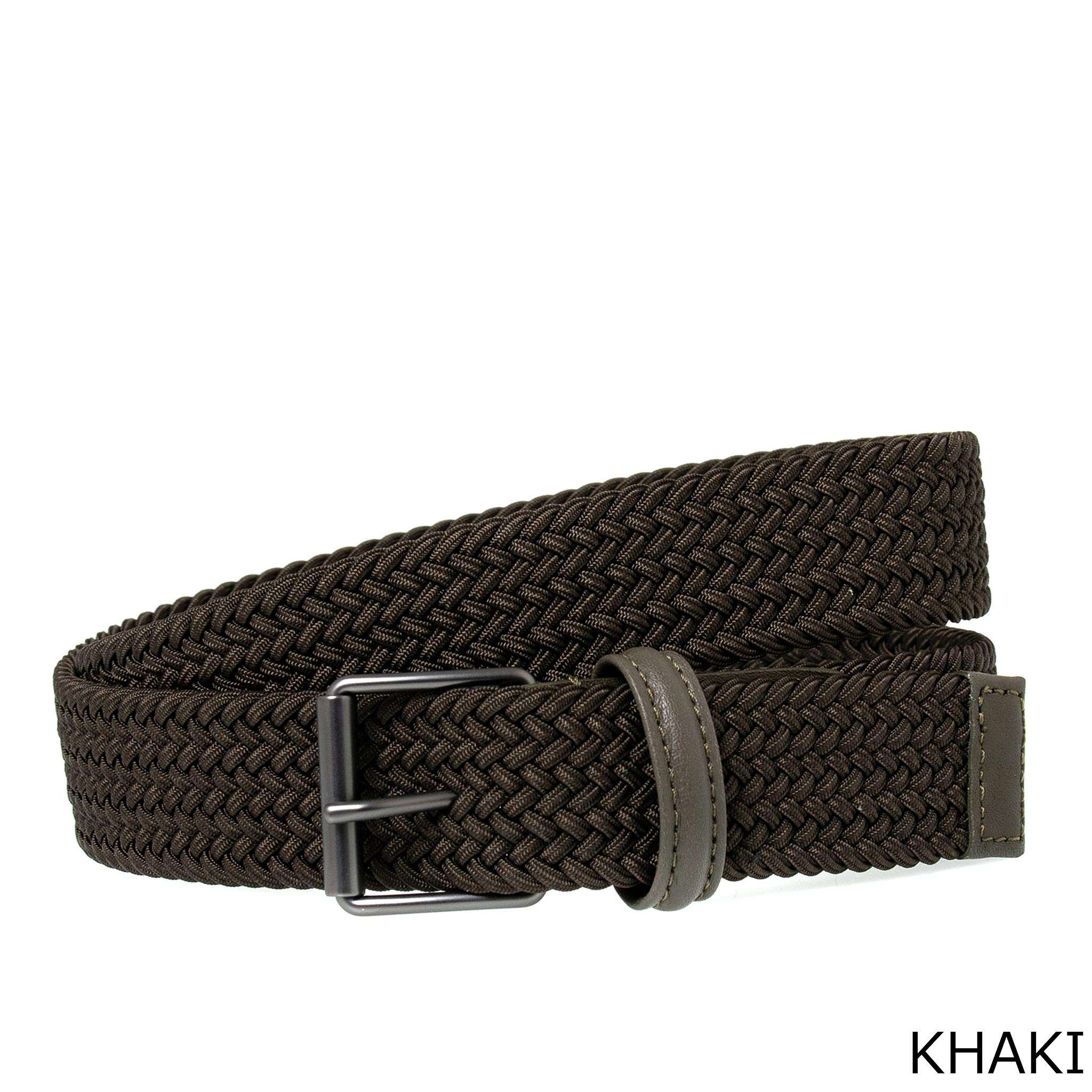 アンダーソンズ ANDERSON'S メンズ メッシュベルト NARROW ELASTIC WOVEN BELT WITH NAPPA TRIMS B0765 NE65/PL18