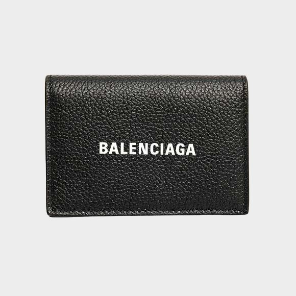 バレンシアガ 財布（メンズ） バレンシアガ BALENCIAGA 財布 メンズ 三つ折り財布 ブラック CASH MINI WALLET [キャッシュ] 594312 1IZI3 1090 BLACK/L WHITE