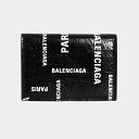 バレンシアガ 財布（メンズ） 【ポイント3倍】バレンシアガ BALENCIAGA 財布 メンズ 三つ折り財布 CASH MINI WALLET BAL PARIS ALL OVER [キャッシュ] 594312 2AAOC