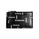 バレンシアガ BALENCIAGA 財布 メンズ カードケース/コインケース CASH LARGE LONG COIN AND CARD HOLDER BAL PARIS ALLOVER [キャッシュ] 640535 2AAOC