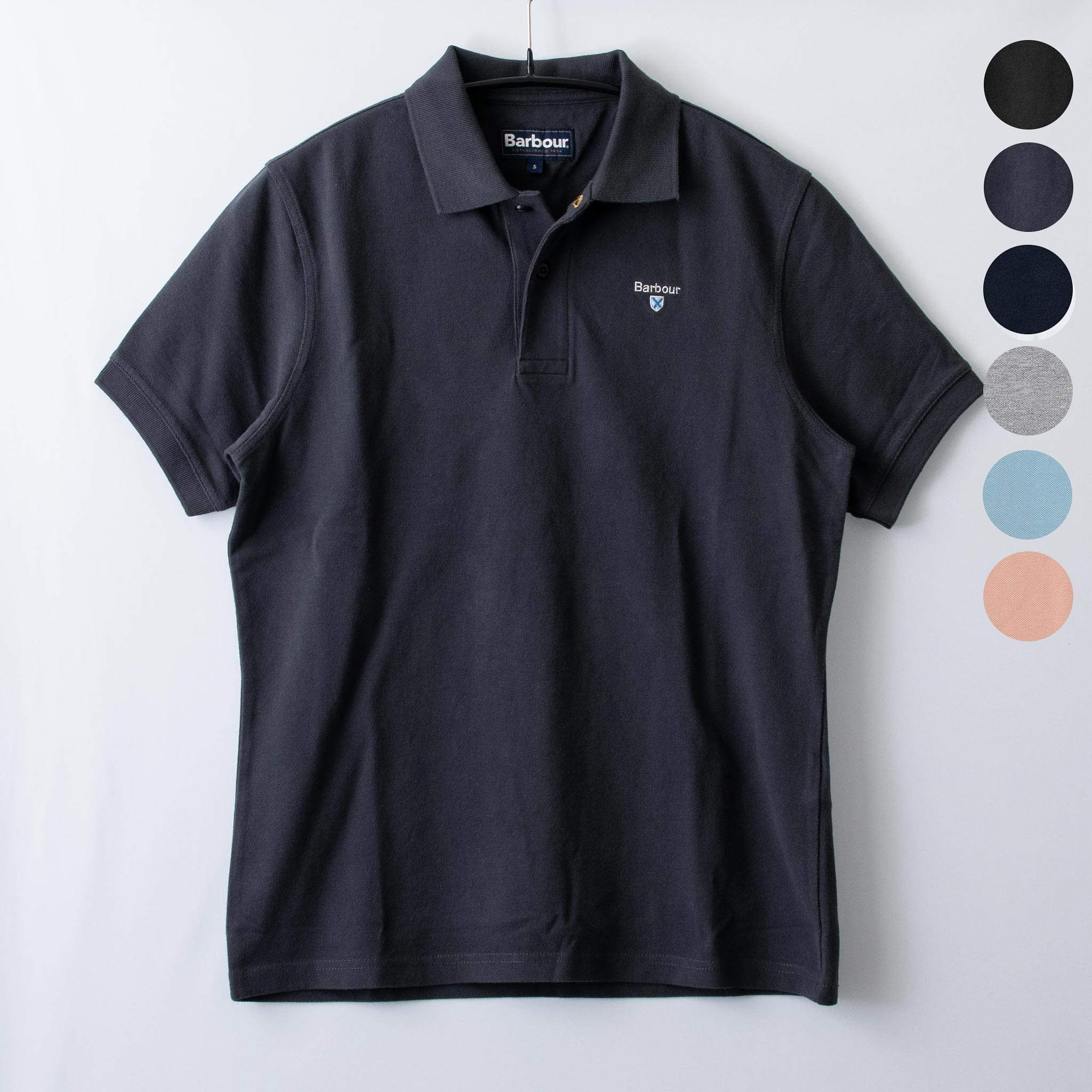 バブアー BARBOUR 半袖ポロシャツ SPORTS POLO SHIRT [ロゴ スポーツ ポロシャツ] メンズ MML0358【英国】