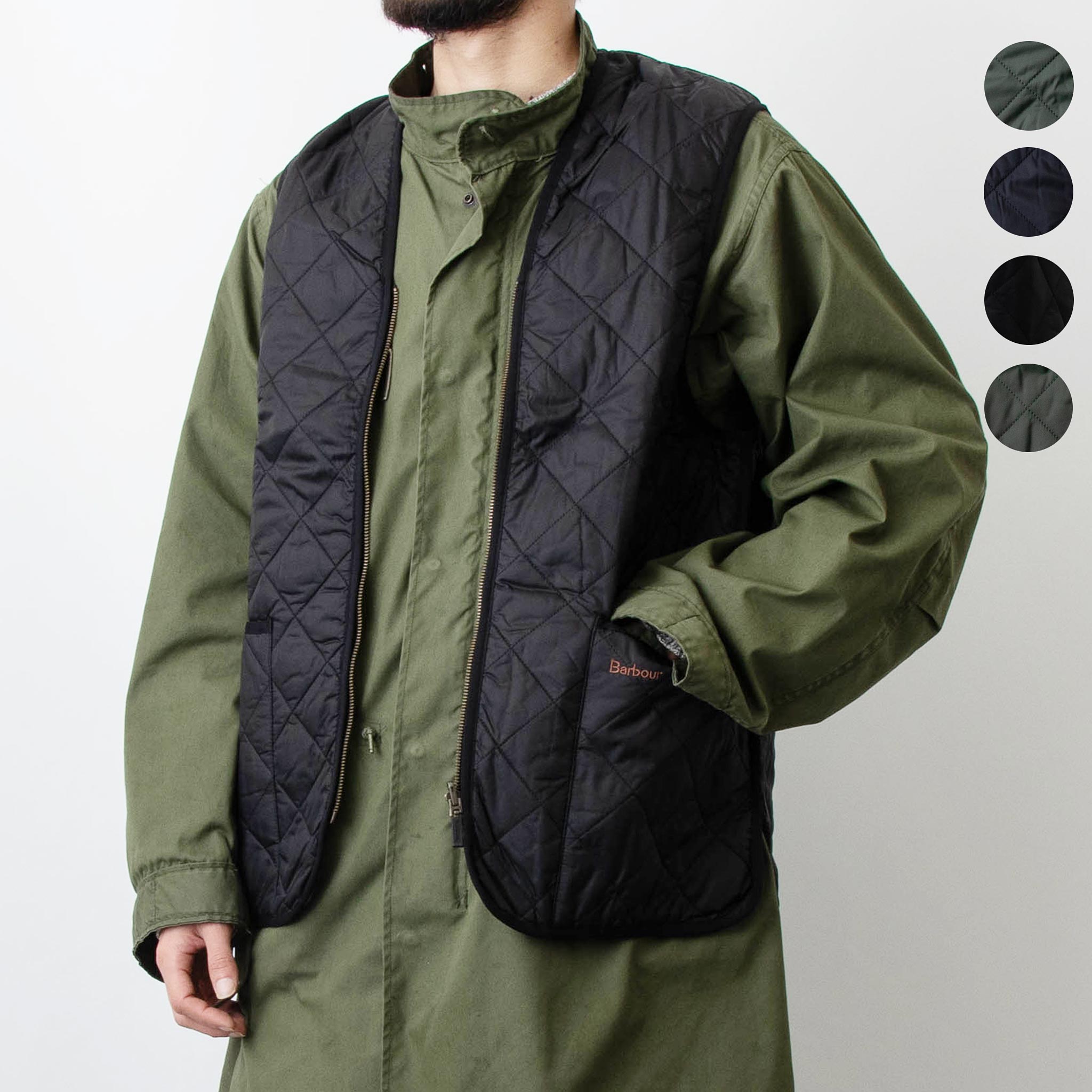 バブアー BARBOUR メンズ キルティングライナーベスト QUILTED WAISTCOAT/ZIP-IN LINER MLI0001【英国】のサムネイル