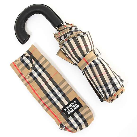 バーバリー BURBERRY 傘 レディース メンズ 折りたたみ傘 TRAFALGAR 80247821 CHECK:122261 A7026 ARC...