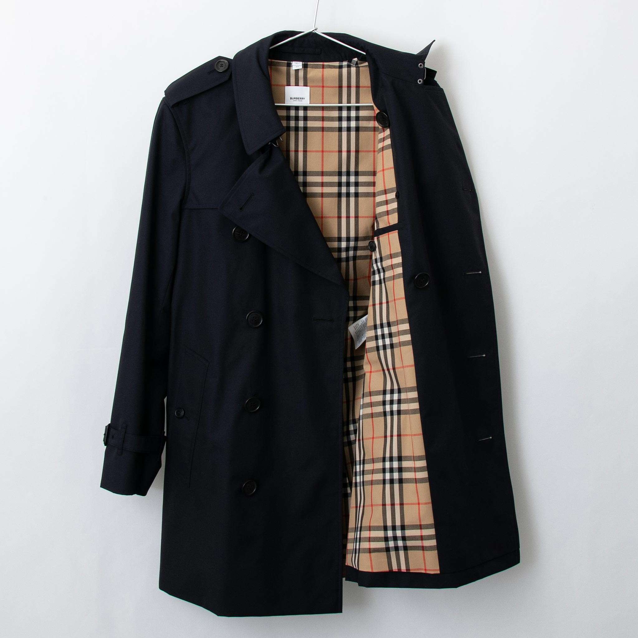 バーバリー バーバリー BURBERRY メンズ トレンチコート WIMBLEDON 80152381 DK A1177 MIDNIGHT NAVY【英国】【2023AW】