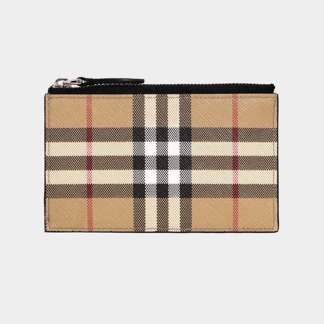 バーバリー BURBERRY 財布 メンズ カードケース/コインケース（フラグメントケース） ALWYN [ヴィンテージチェック ジップカードケース] 80841661 / 80698251 DFC:154367【英国】