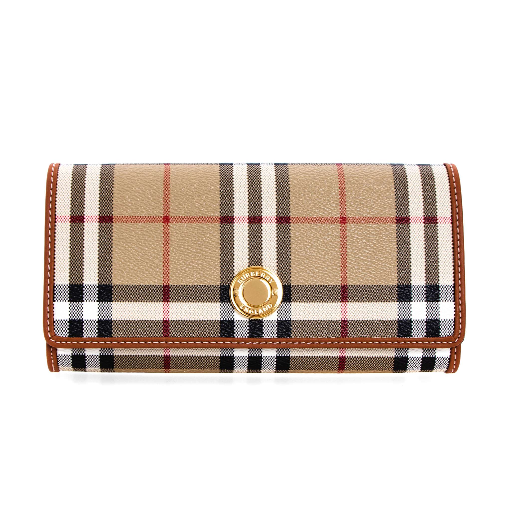 バーバリー BURBERRY 財布 レディース 長財布 HALTON [チェック コンチネンタルウォレット] 80704141 DFC:143231 A7026 ARCHIVE BEIGE【英国】