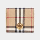 バーバリー BURBERRY 財布 レディース 二つ折り財布 BIFOLD WALLET [チェック スモール フォールディングウォレット] 80704171 DFC:143231 A7026 ARCHIVE BEIGE【ミニ財布】【英国】【2024SS】