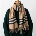 バーバリー マフラー（レディース） バーバリー BURBERRY カシミアマフラー（カシミヤ） GIANT CHK SFA [チェック カシミアスカーフ] 80765761 CS SC:130655【英国】