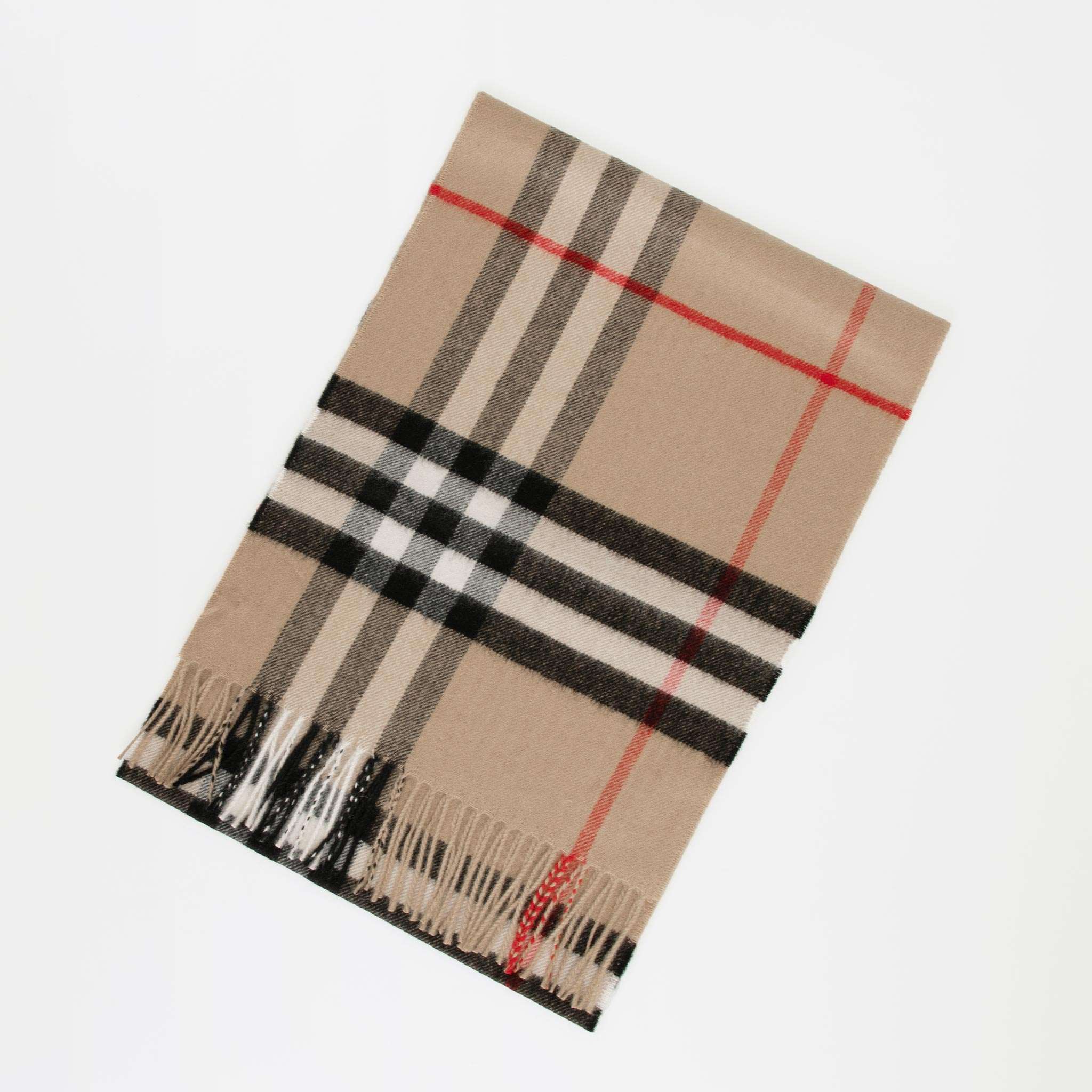 バーバリー BURBERRY カシミアマフラー（カシミヤ） GIANT CHK SFA [チェック カシミアスカーフ] レディース メンズ 80765761 CS SC:130655【英国ブランド】【秋冬アイテム】