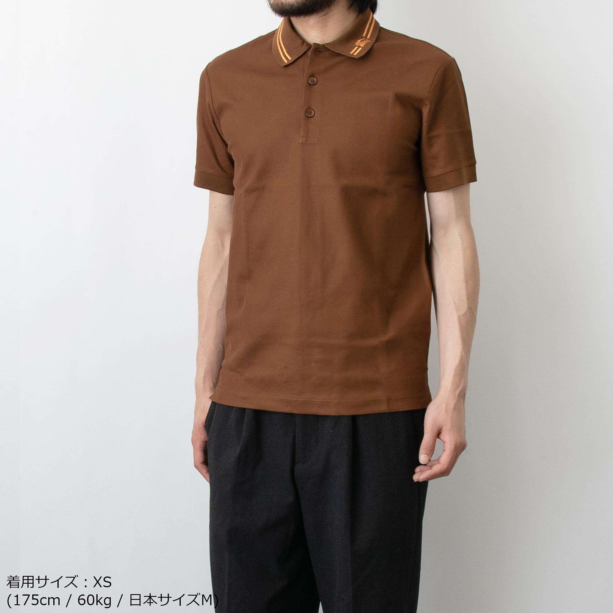 バーバリー BURBERRY メンズ 半袖ポロシャツ MANOR モノグラムモチーフ コットン ポロシャツ 80707761 1 onthecorner-10000539 on the corner サンプル画像2