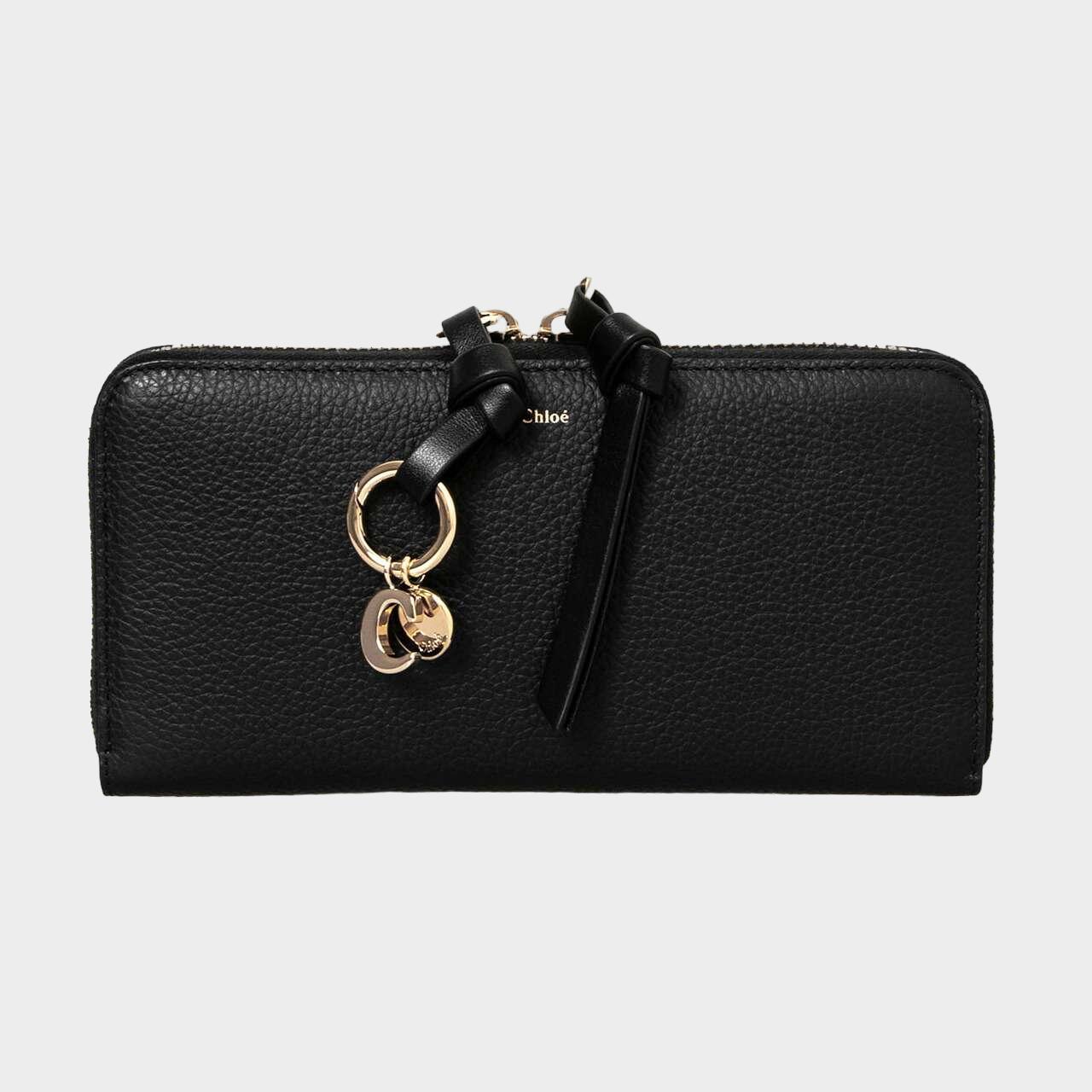  CHLOE  ǥ 饦ɥեʡĹ ֥å ALPHABET LONG ZIPPED WALLET [ե٥å] CHC21WP941 (CHC17AP941) F57 001 BLACK