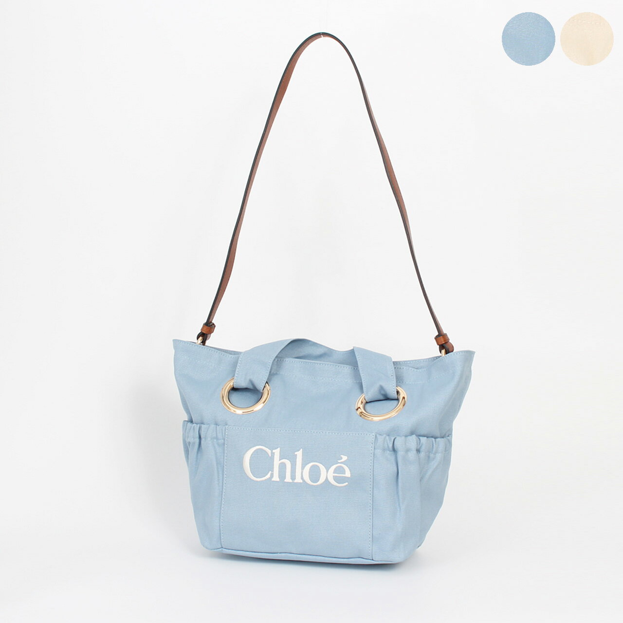 CHOLE - 【ポイント3倍＆1000円クーポン】クロエ CHLOE バッグ 2WAYトート/ショルダーバッグ CHLOE KIDS COTTON LOGO BASKET BAG [キッズ ガールズ] レディース C20872