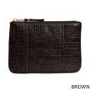 コムデギャルソン COMME DES GARCONS 財布 ポーチ/コインケース EMBOSSED LOGOTYPE ZIP POUCH [エンボス ロゴタイプ...
