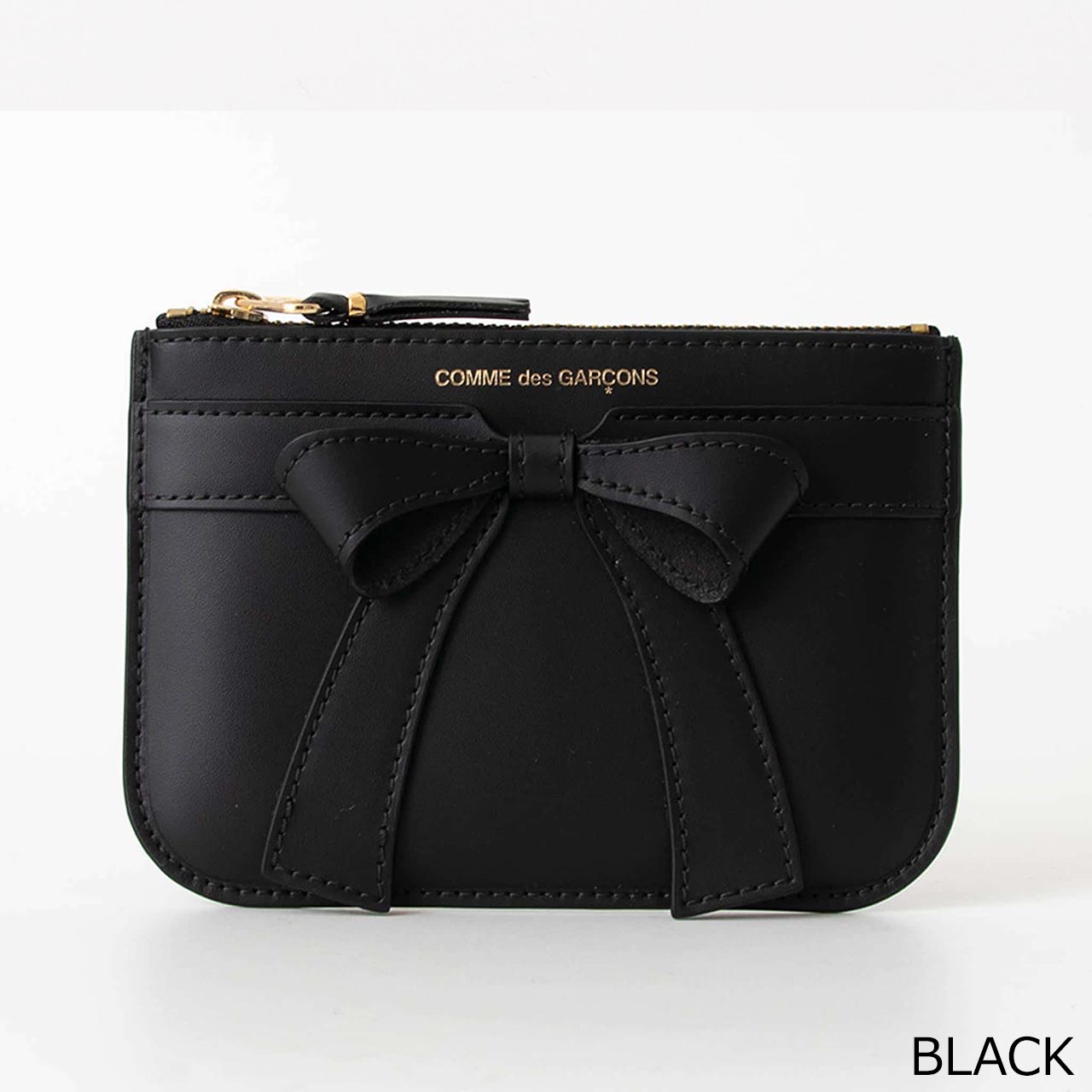 コムデギャルソン COMME DES GARCONS 財布 ポーチ/コインケース BIG BOW ZIP POUCH [ビッグボウ リボン] レディース SA8100BB