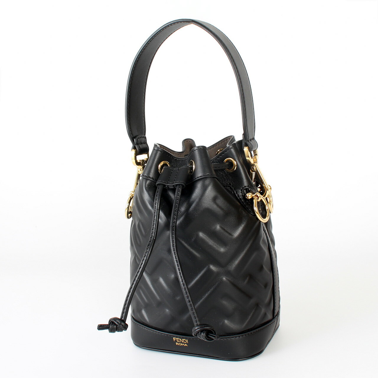 FENDI - フェンディ FENDI バッグ 2WAYハンド/ショルダーバッグ MON TRESOR MINI BUCKET BAG [モン トレゾール FFロゴミニバケットバッグ] レディース 8BS093 ANWT