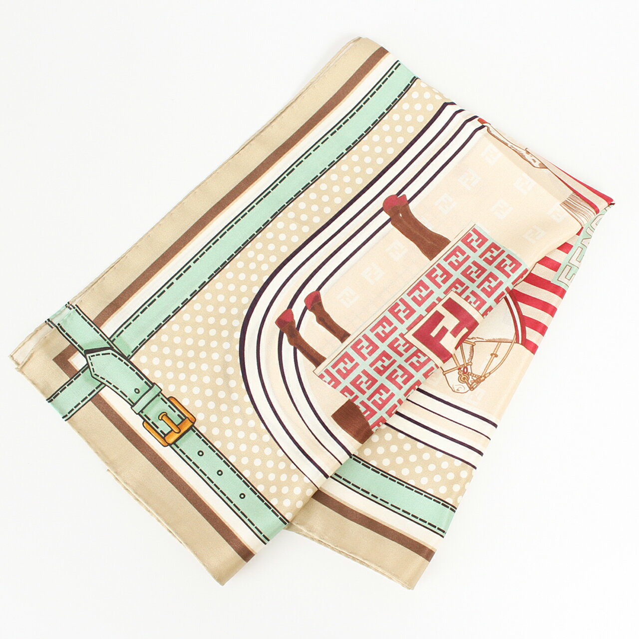 Rakuten - フェンディ FENDI スカーフ FENDI KIDS HORSES PATTERNED SCARF [フェンディキッズ] レディース JFQ044 AWF8