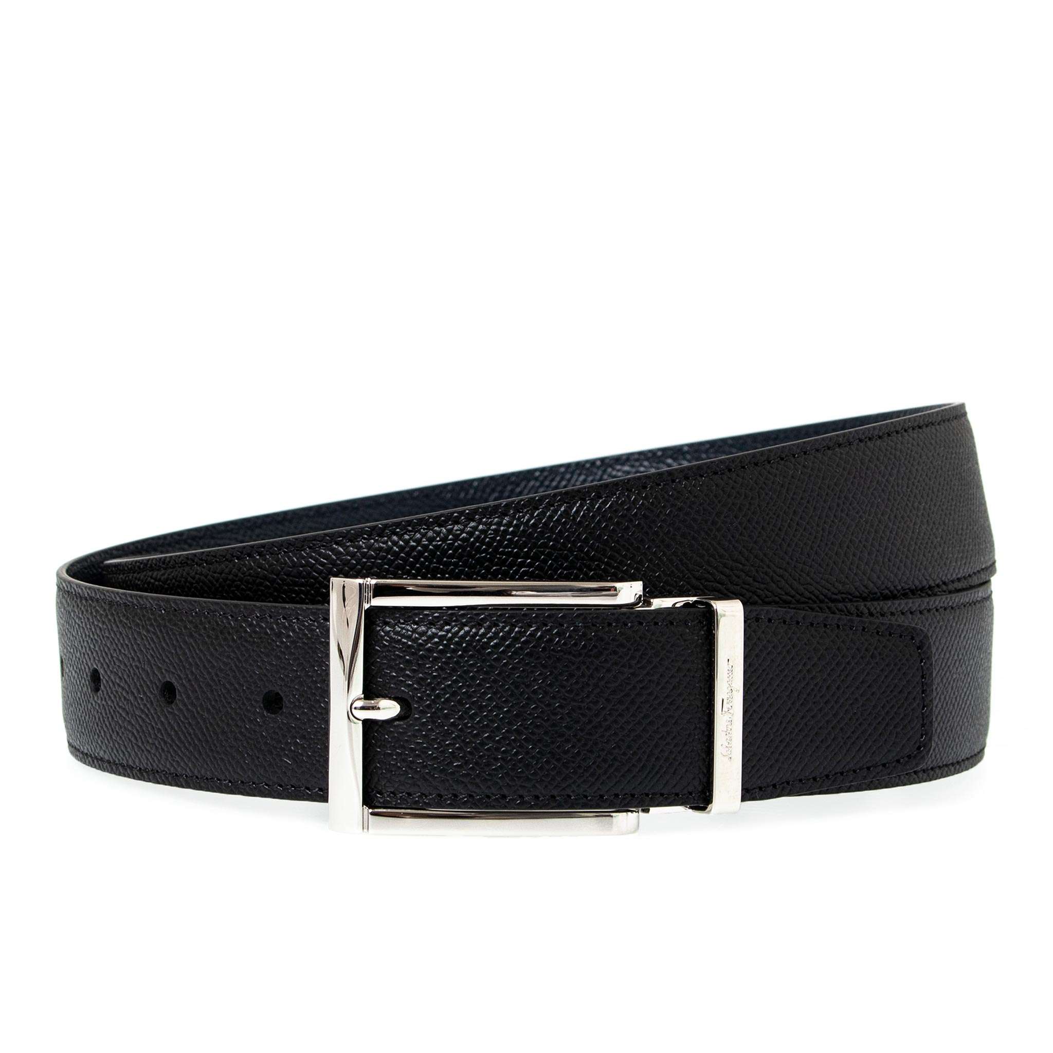 フェラガモ ベルト（メンズ） フェラガモ FERRAGAMO メンズ リバーシブルベルト REVERSIBLE AND ADJUSTABLE BELT [リバーシブルベルト] 679497 686658 NERO/ULTRAMARINE