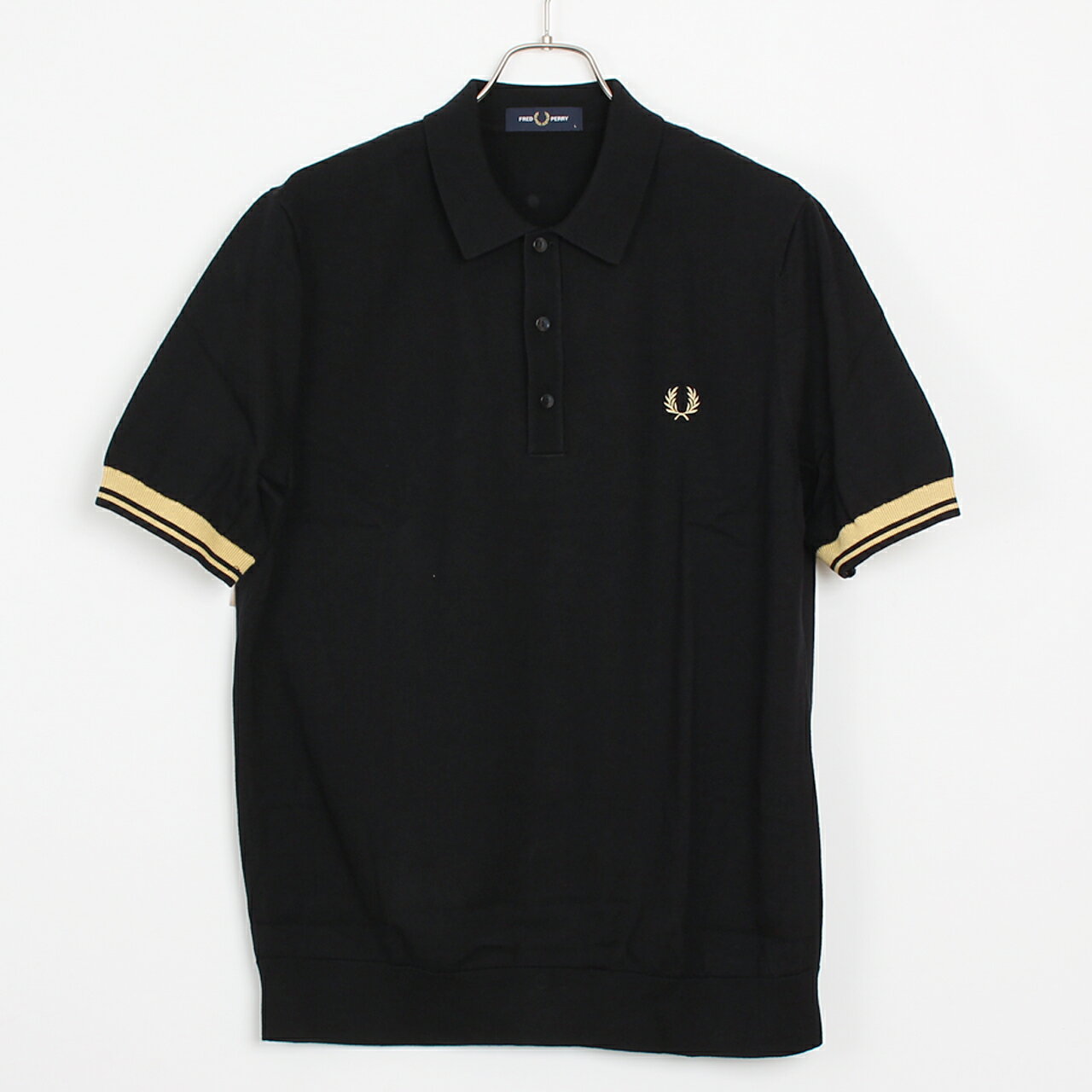 フレッドペリー FRED PERRY 半袖ポロシャツ CONTRAST CUFF KNITTED SHIRT [ポロシャツニット] メンズ レディース K2323【英国ブランド】