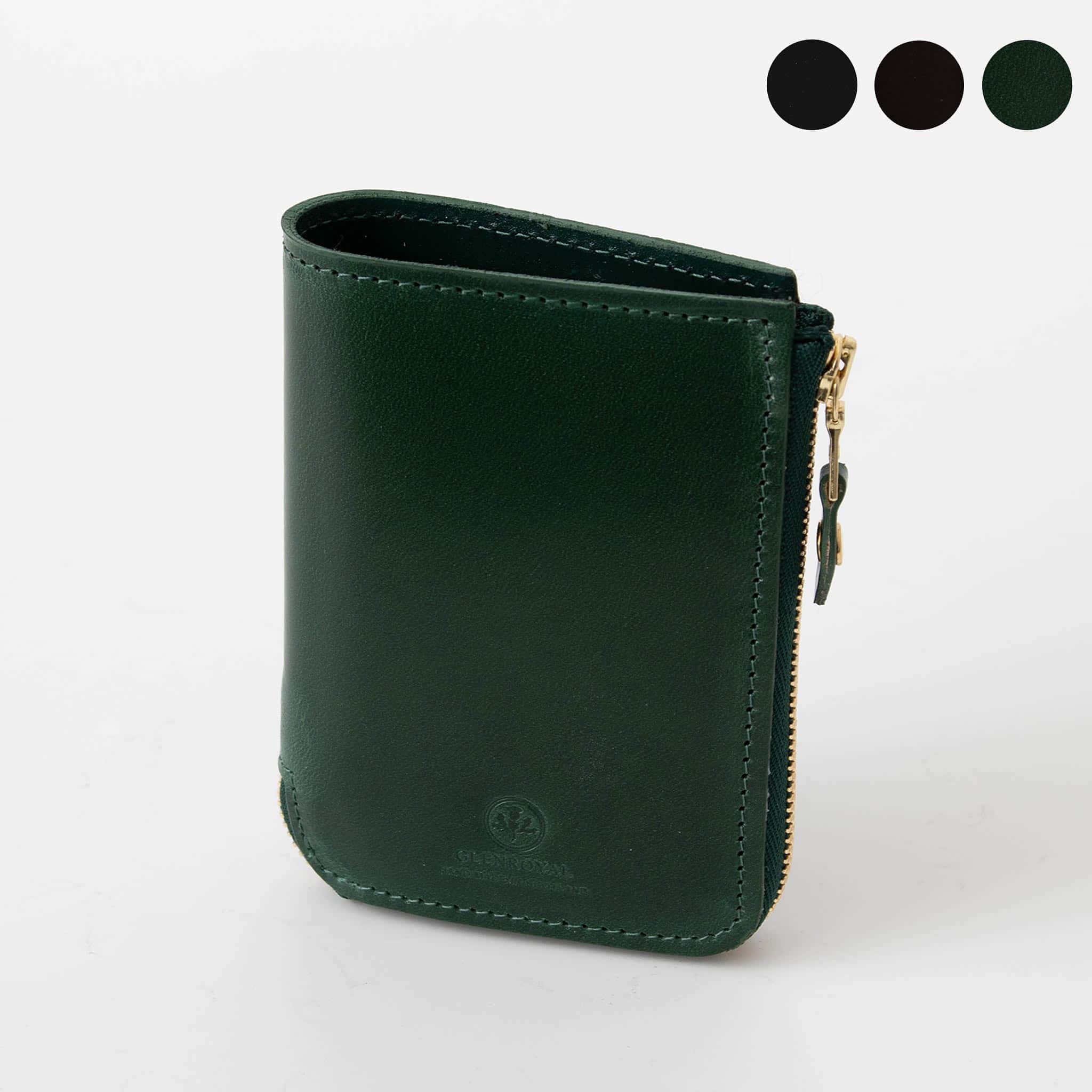 グレンロイヤル GLENROYAL 財布 二つ折り財布 L ZIP AROUND SMALL WALLET メンズ レディース L字型ファスナータイプ 03-5817【英国】【国内配送】【メール便】