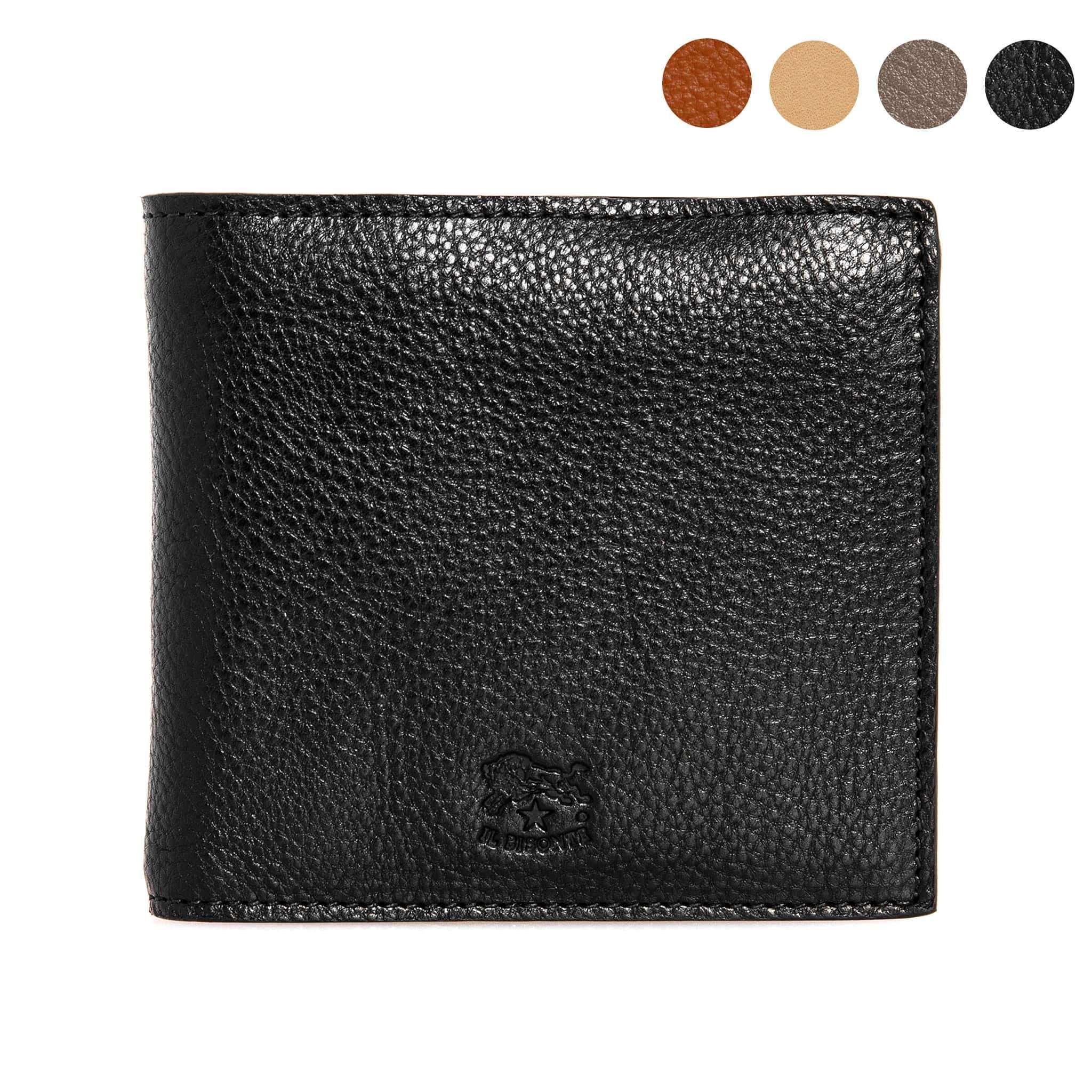 イルビゾンテ イルビゾンテ IL BISONTE 財布 メンズ 二つ折り財布（小銭入れ付き） ブラック CESTELLO BIFOLD WALLET SBW069 PV0001 BK128 BLACK