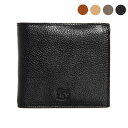 【ポイント3倍】イルビゾンテ IL BISONTE 財布 メンズ 二つ折り財布（小銭入れ付き） ブラック CESTELLO BIFOLD WALLET SBW069 PV0001 BK128 BLACK