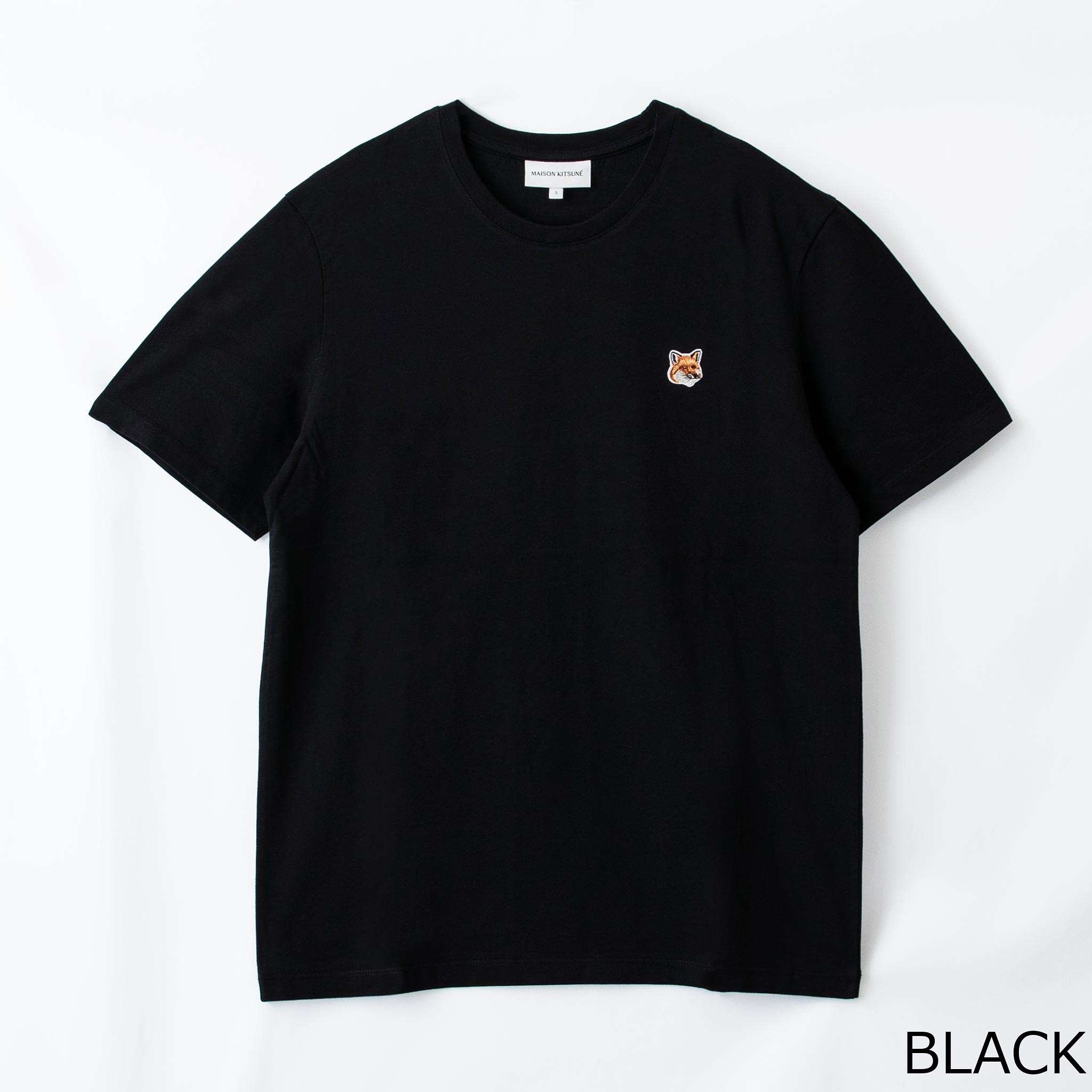 メゾンキツネ Tシャツ メンズ メゾン キツネ MAISON KITSUNE メンズ 半袖Tシャツ FOX HEAD PATCH REGULAR TEE SHIRT LM00104 KJ0008