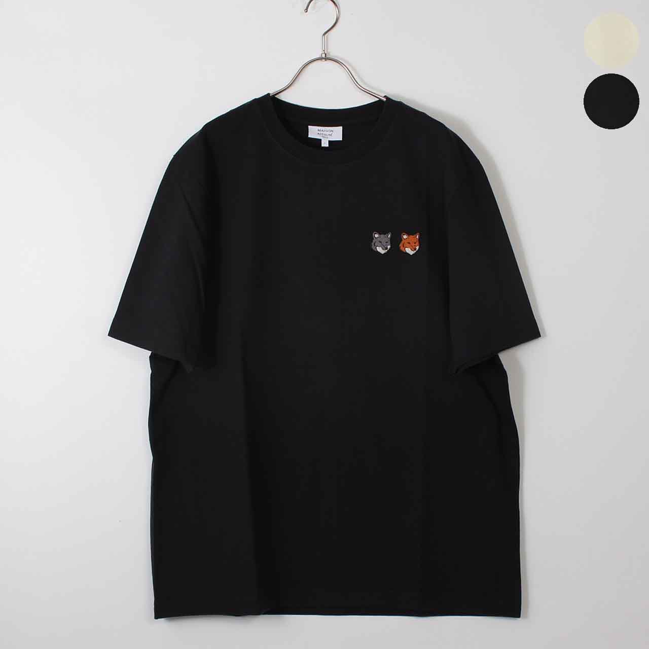 Rakuten - 【ポイント3倍】メゾン キツネ MAISON KITSUNE 半袖Tシャツ DOUBLE FOX HEAD COMFORT TEE-SHIRT メンズ OM011CF KJ7025