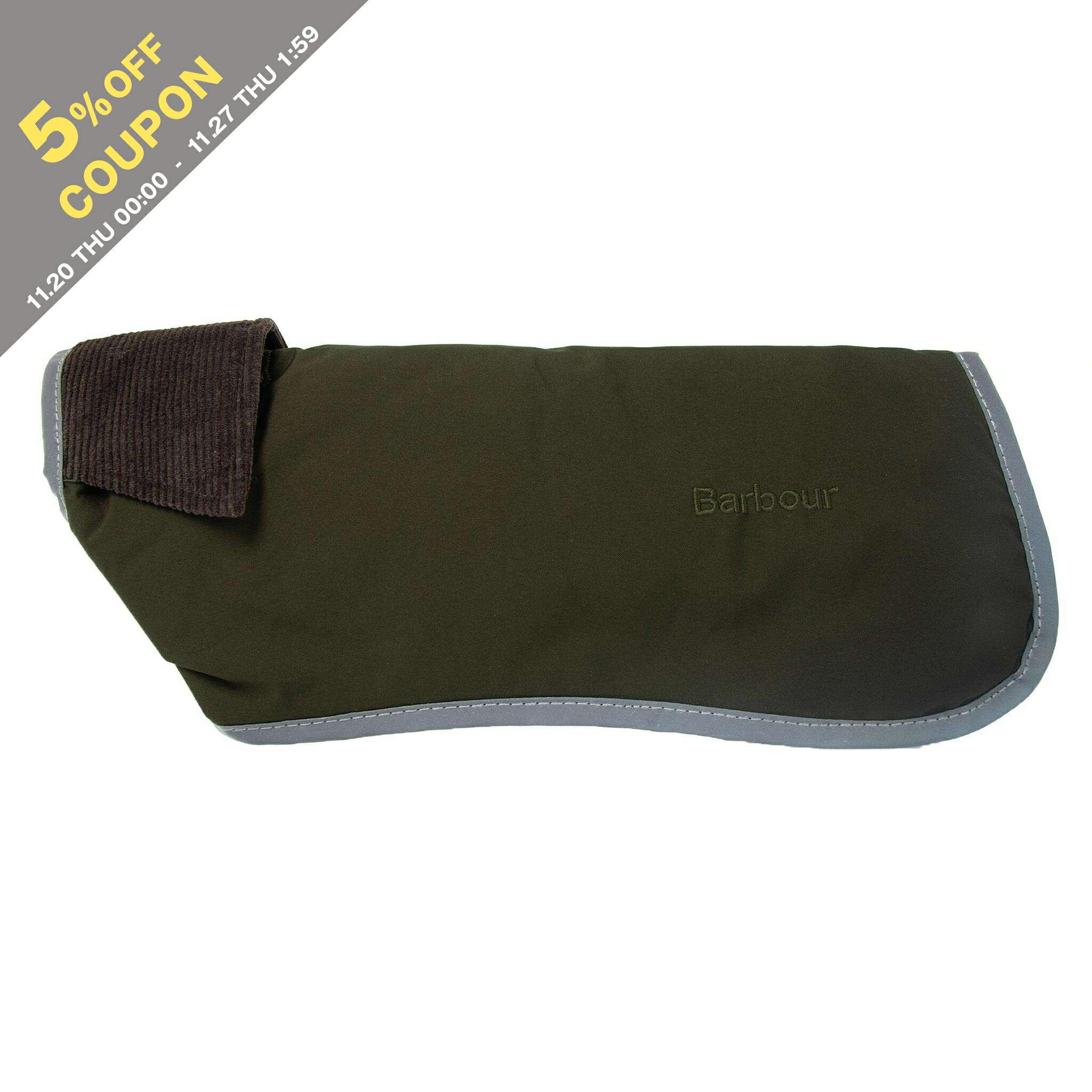 【5%OFFクーポン対象】バブアー BARBOUR ドッグウェア オリーブグリーン×ブラウン MONMOUTH WATERPROOF..