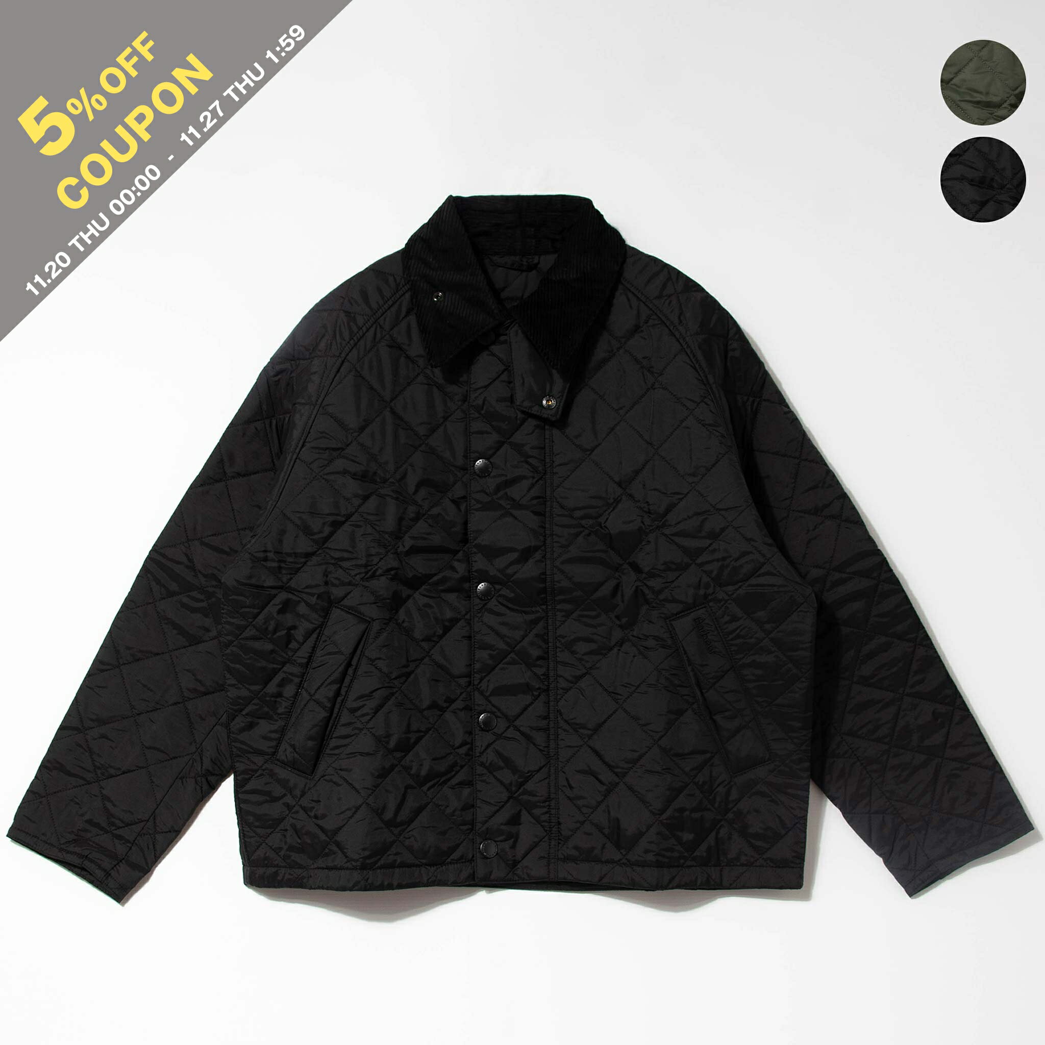 【5%OFFクーポン対象】バブアー BARBOUR アウター キルティングジャケット OS TRANSPORT QUILTED JACKET [トランスポート オーバーサイズフィット] メンズ MQU1796【英国ブランド】