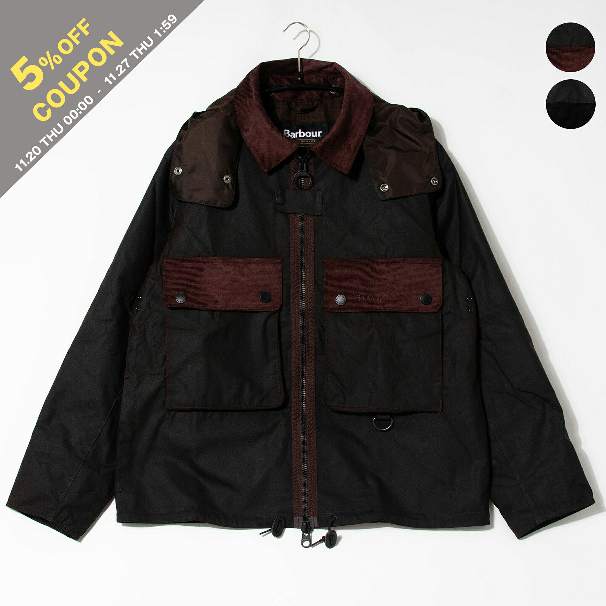 【5%OFFクーポン対象】バブアー BARBOUR アウター オイルドコットンジャケット RE-ENGINEERED SPEY WAX JACKET MWX2341 メンズ【レイングッズ】【英国ブランド】