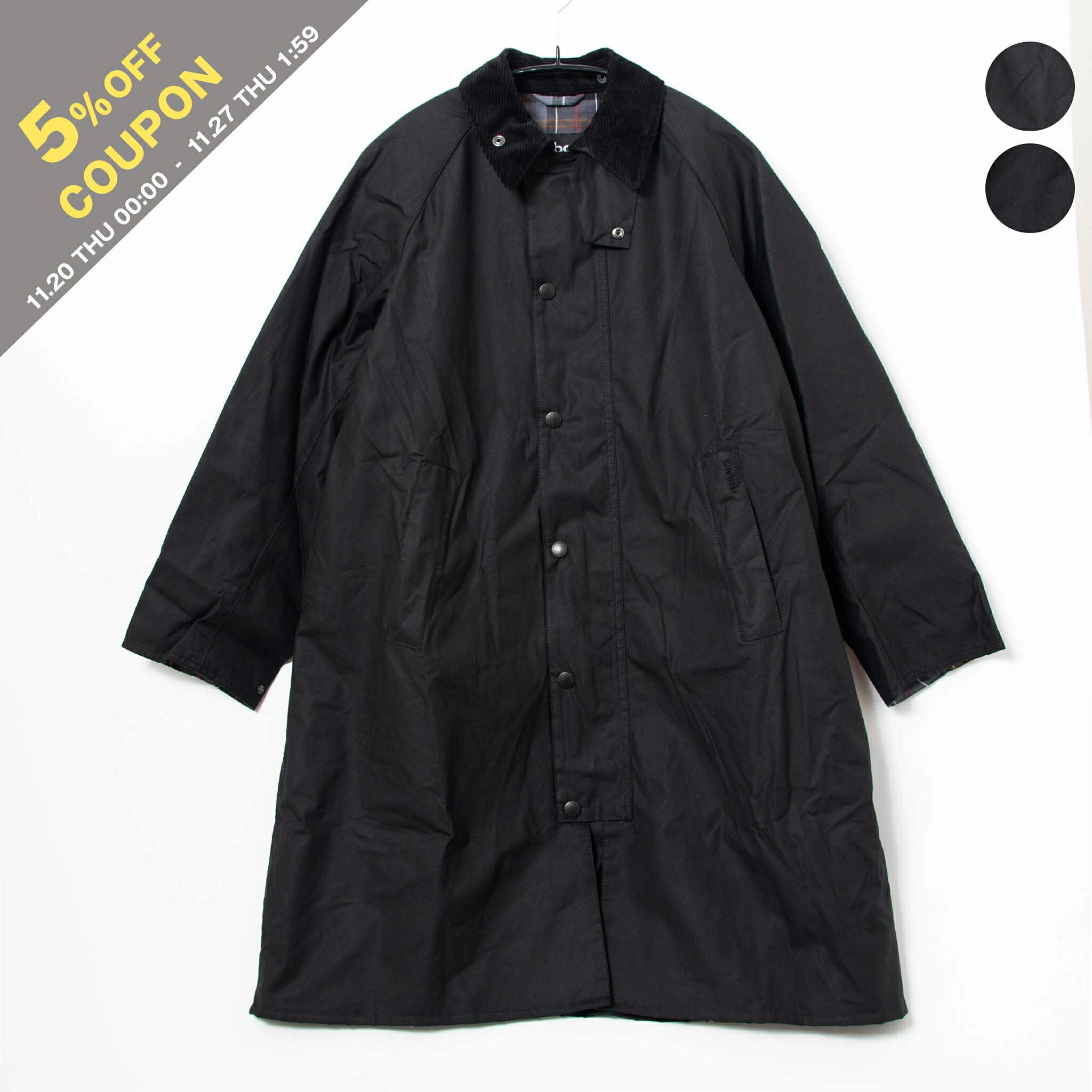 【5%OFFクーポン対象】バブアー BARBOUR アウター オイルドコットンコート MODIFIED EXMOOR WAXED COAT [エクスモア ワックス コットン ミドルレングス コート] メンズ MWX2344【レイングッズ】【英国ブランド】