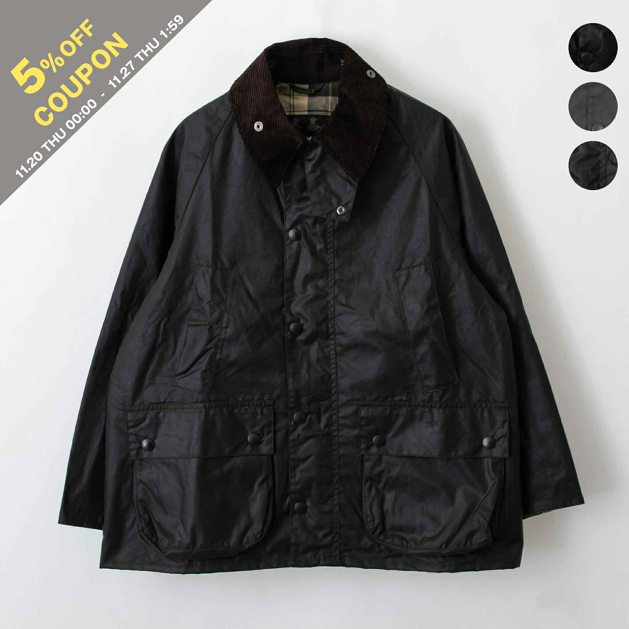 【5%OFFクーポン対象】バブアー BARBOUR アウター オイルドコットンジャケット OS BEDALE WAX JACKET [ビデイル オーバーサイズ フィット] メンズ MWX1679【レイングッズ】【英国ブランド】
