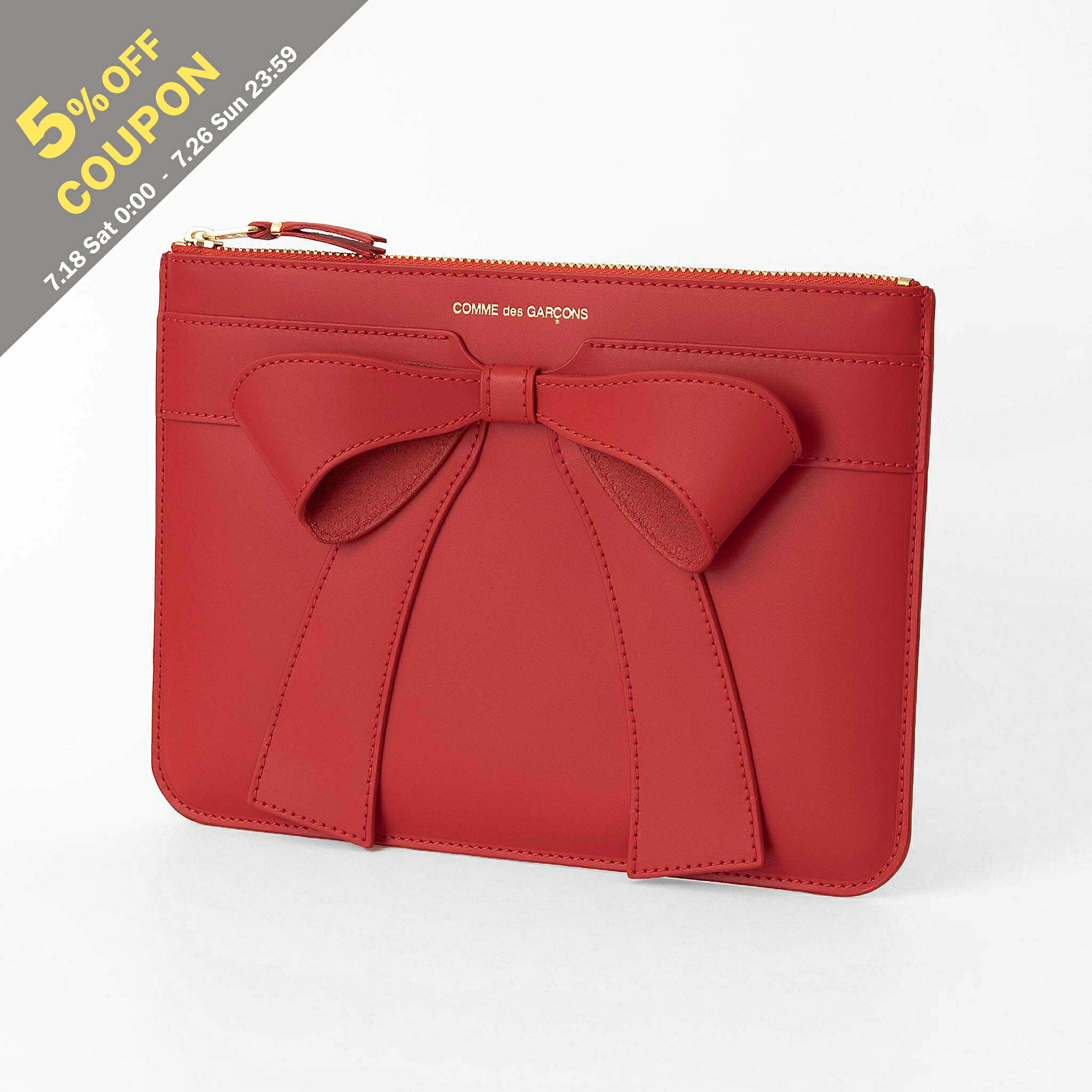 【5%OFFクーポン対象】コムデギャルソン COMME DES GARCONS ポーチ BIG BOW ZIP PO...