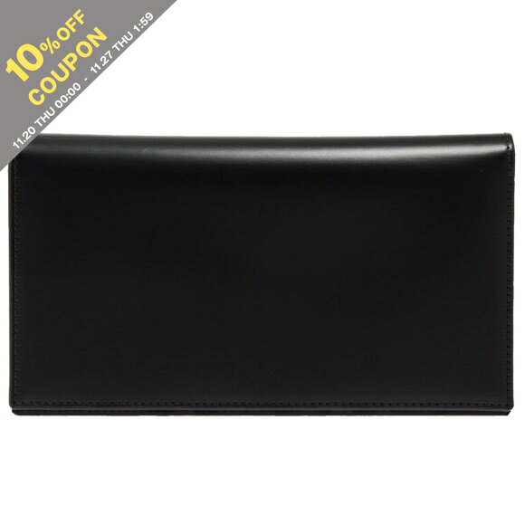 【10%OFFクーポン対象】エッティンガー ETTINGER 財布 長財布 ブラック ブライドルレザー COAT WALLET WITH 8 C/C メンズ BH806AJR BLACK BRIDLE HIDE COLLECTION【英国ブランド】