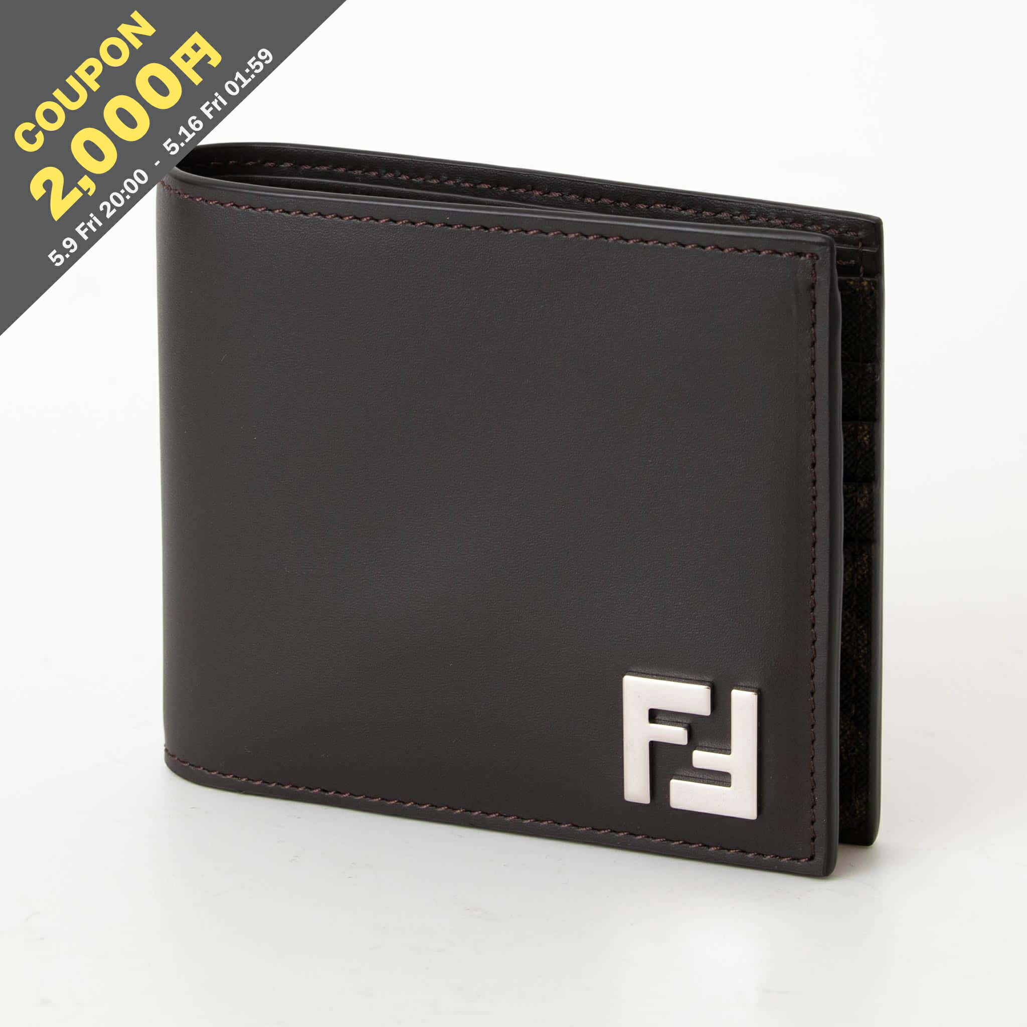 楽天市場】FENDI 財布 二つ折り（カラーブラウン）の通販