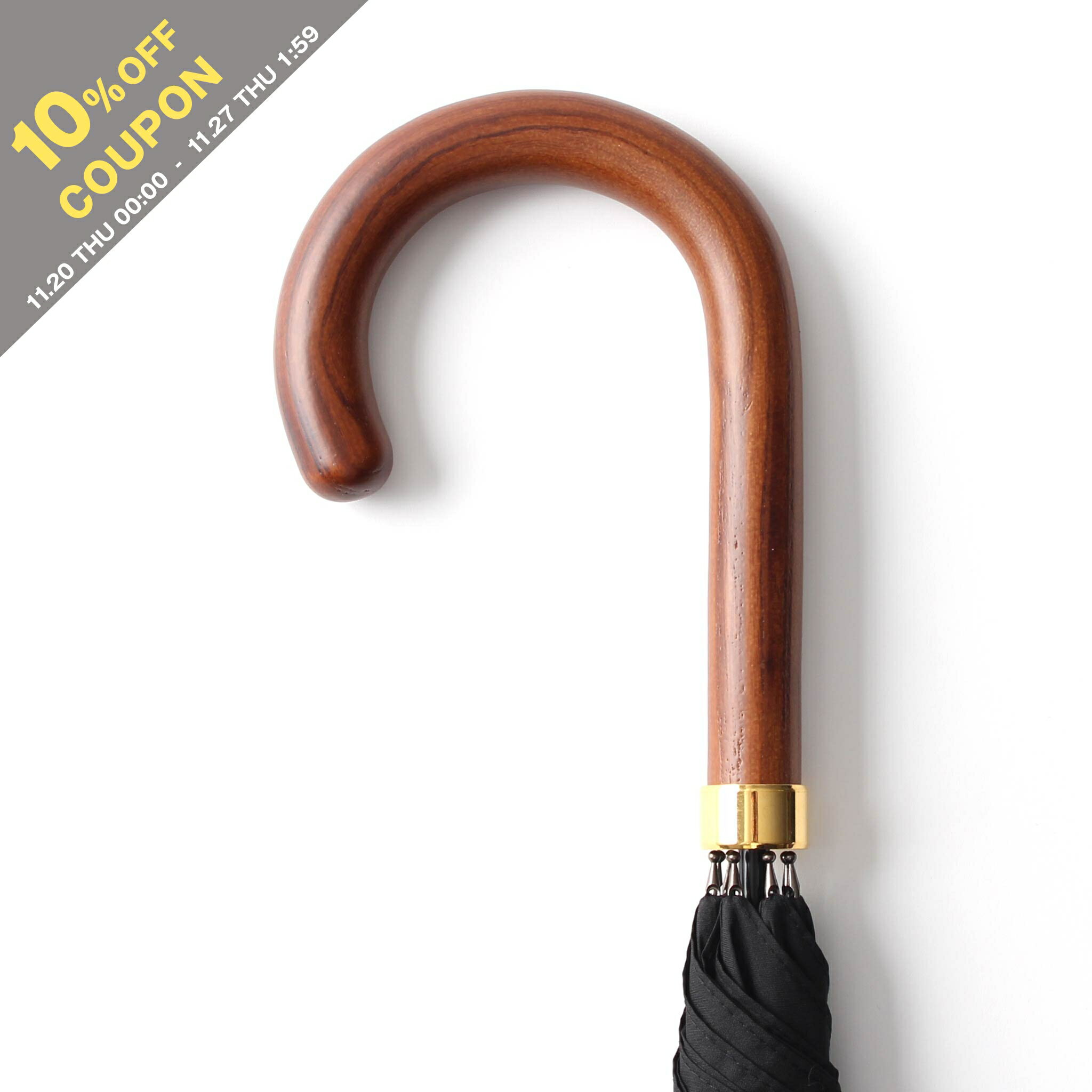 【10%OFFクーポン対象】フォックスアンブレラズ FOX UMBRELLAS 傘 長傘 POLISHED HARDWOOD HANDLES メ..