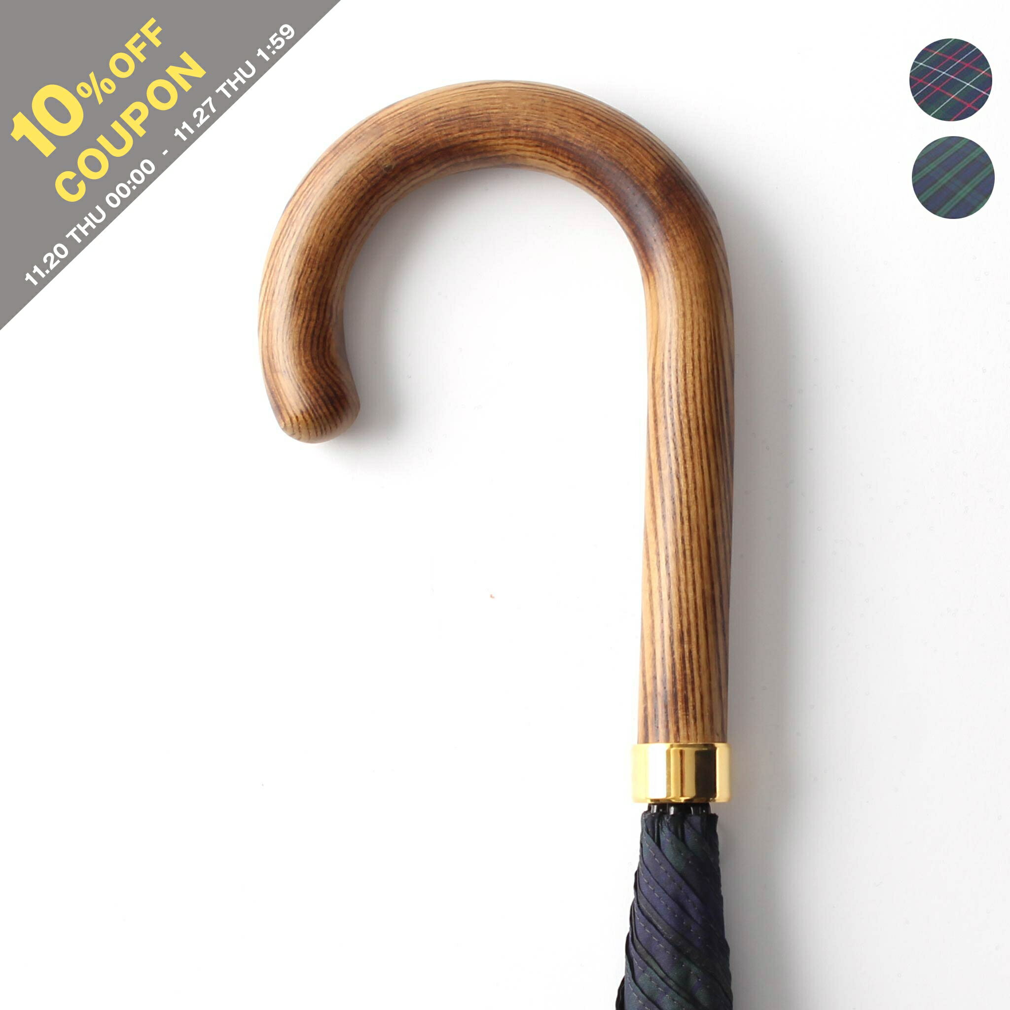 【10%OFFクーポン対象】フォックスアンブレラズ FOX UMBRELLAS 傘 長傘 POLISHED HARDWOOD HANDLE/LIGH..