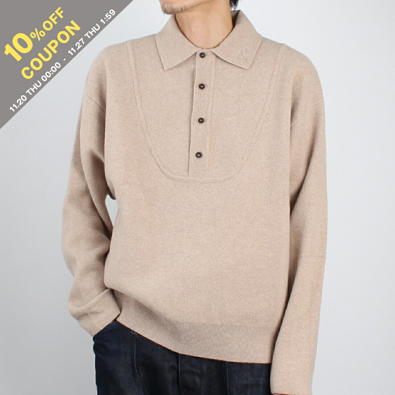 楽天on the corner【10％OFFクーポン対象】ジャックムス JACQUEMUS 長袖ニット THE PALLONE VAREUSE-STYLE KNIT [ヴァルーズスタイルニット] メンズ SWM00609 AK00276
