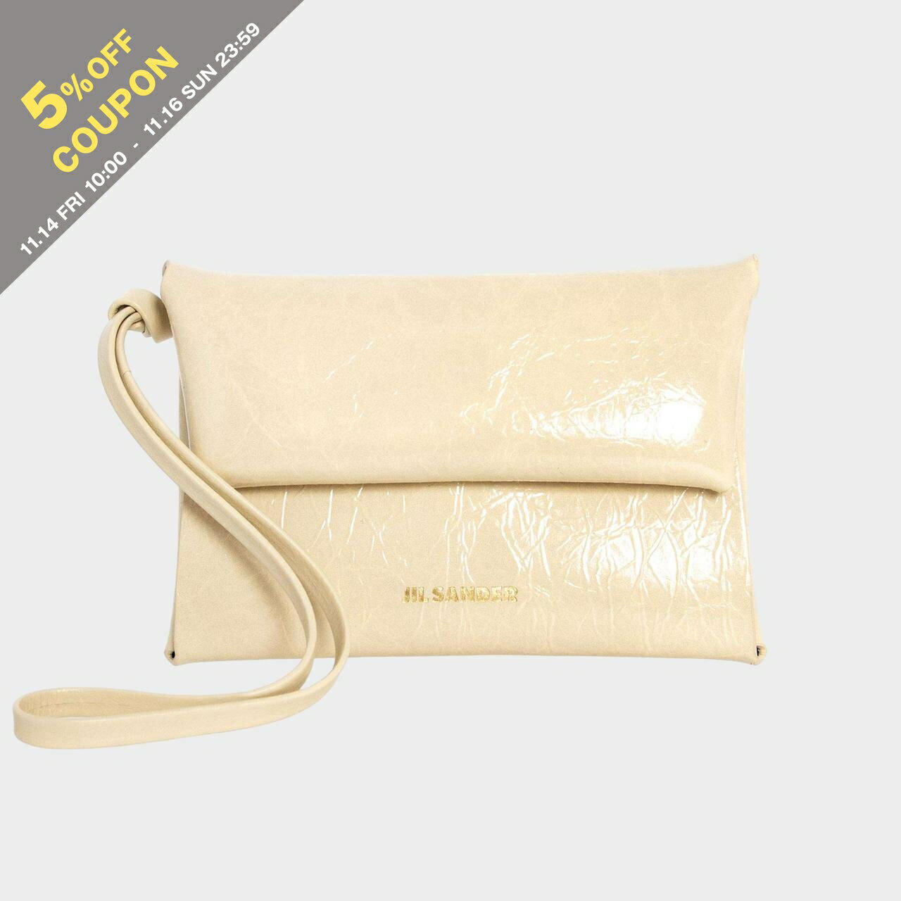 【15％OFFクーポン対象】ジルサンダー JIL SANDER 財布 レディース コインケース FOLDED COIN PURSE W/ LACE J08VL0015 P6267