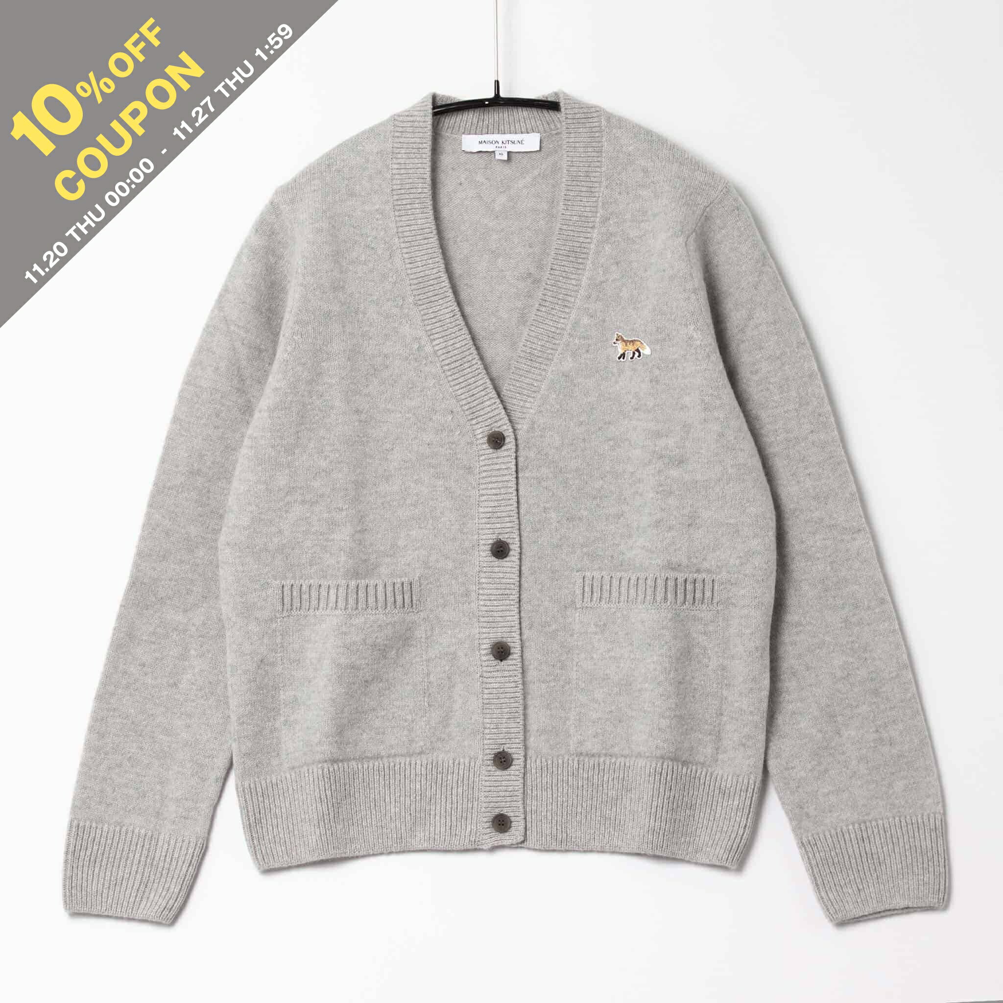 on the corner㤨֡10%OFFݥоݡۥ᥾ ĥ MAISON KITSUNE VͥåĹµǥ BABY FOX PATCH REGULAR CARDIGAN ǥ LW00507 KT1006פβǤʤ29,000ߤˤʤޤ