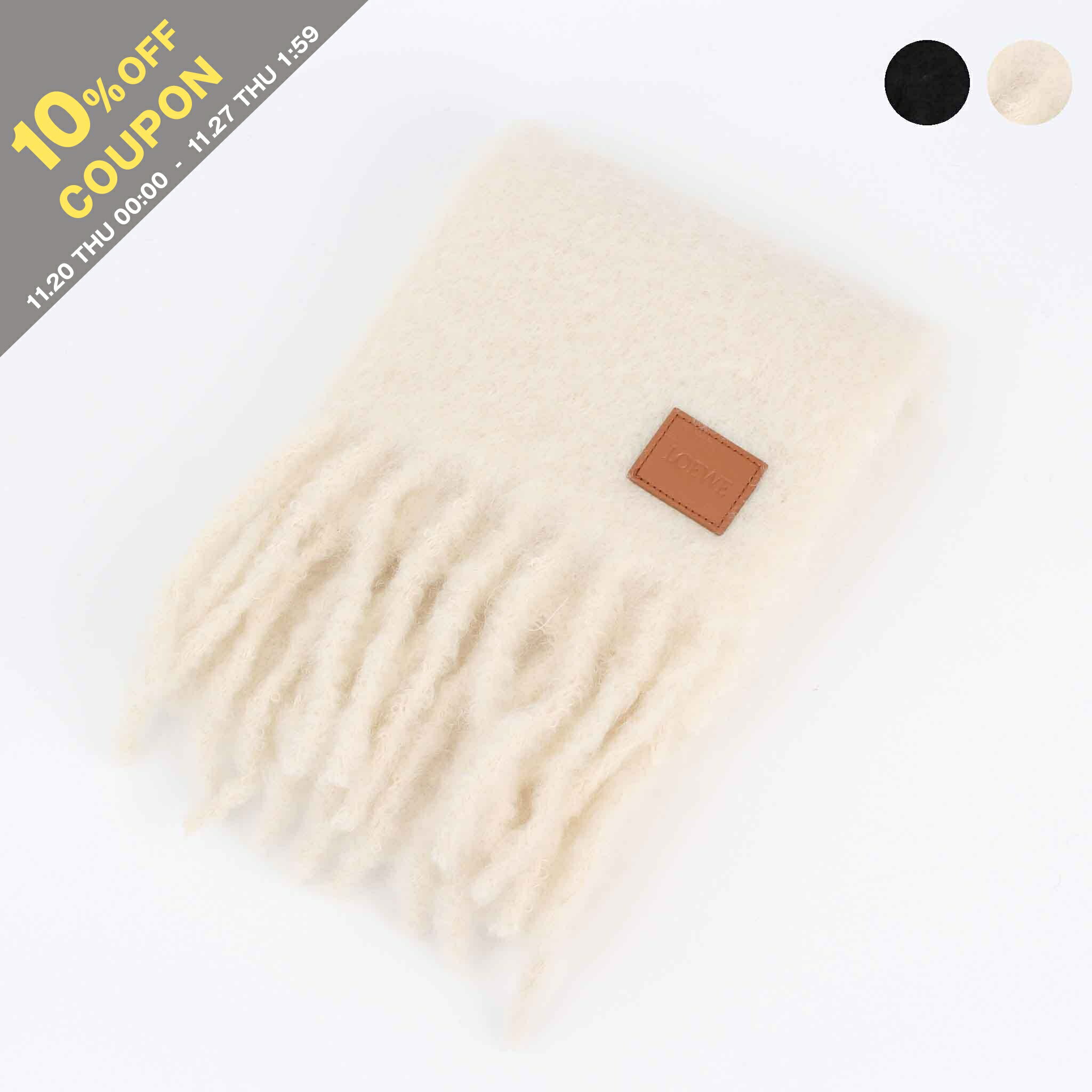 【10%OFFクーポン対象】ロエベ LOEWE マフラー WOOL AND MOHAIR SCARF [ウール&モヘア] レディース FSA6SS1X05のサムネイル