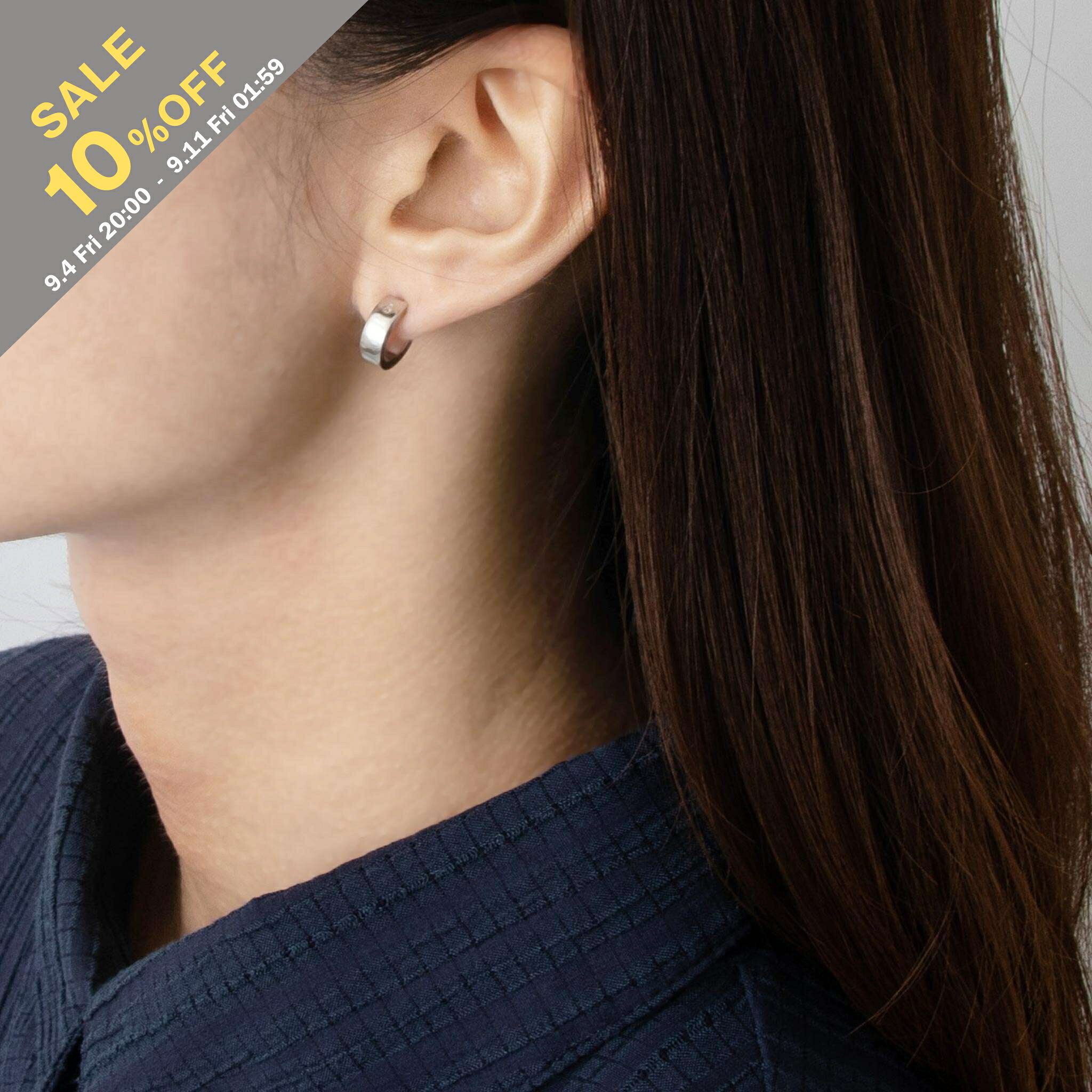 【10%OFFセール】エムエム6 メゾンマルジェラ MM6 MAISON MARGIELA ピアス NUMERIC EARINGS [ミニマル シグネチャー フープピアス] レディース SM7VG0057 SV0310 951 PALLADIUM