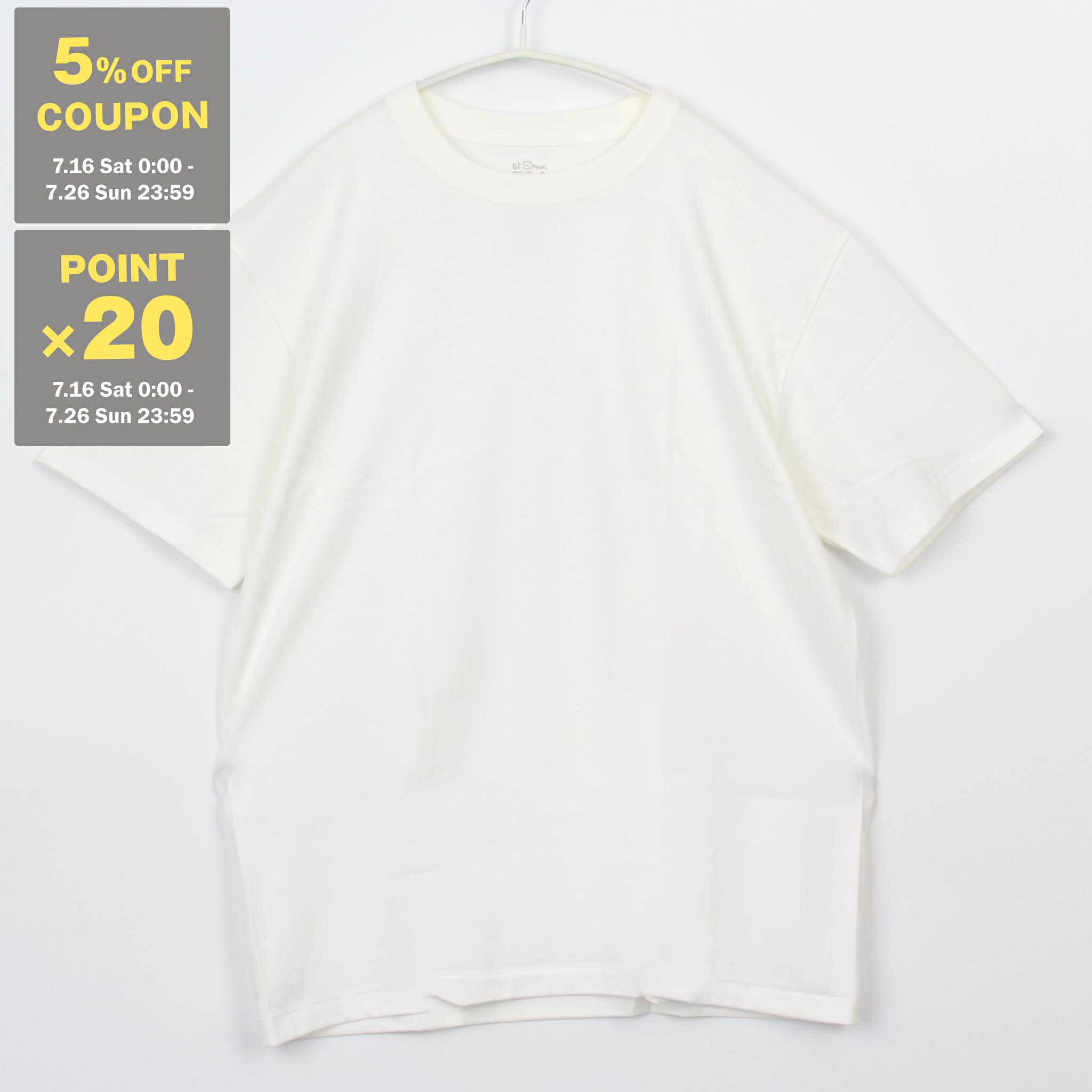 【5%OFFクーポン対象】オアスロウ ORSLOW 半袖Tシャツ JUST T-SHIRT (UNISEX) メンズ レディース 01-0018